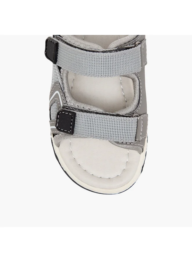 LBL by Shoexpress Boys Textured Floaters with Hook and Loop Closure