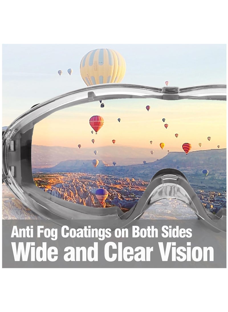 SYOSI Safety Goggles for Men and Women, Anti Fog Scratch Resistant Clear Lens, Fit over Glasses, Industrial Grade Safety Glasses for Labs, Home, Work, Woodworking - Image 4