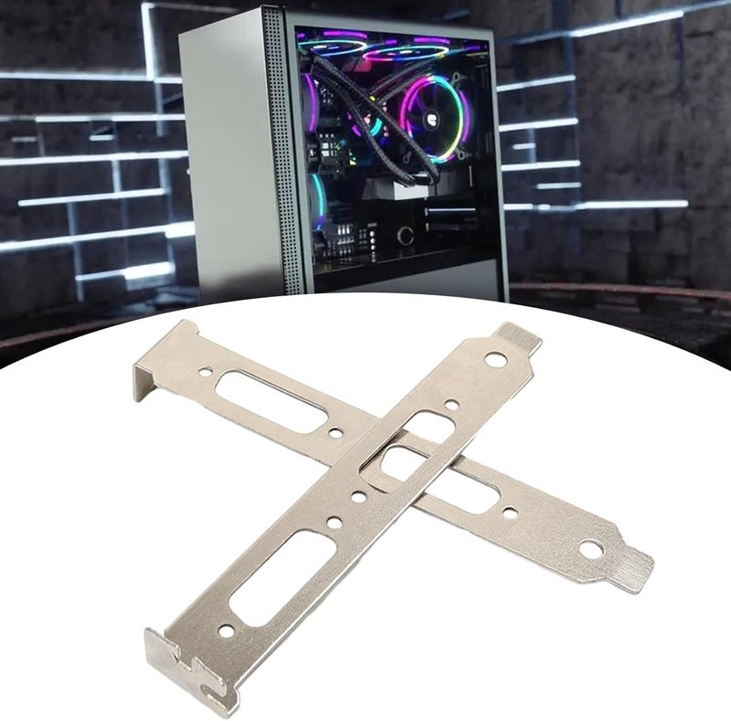 5Pcs High Profile Bracket for DVI VGA Video Graphics Card Full Height Bracket Computer Case Components Replacement Cable Management - Image 2