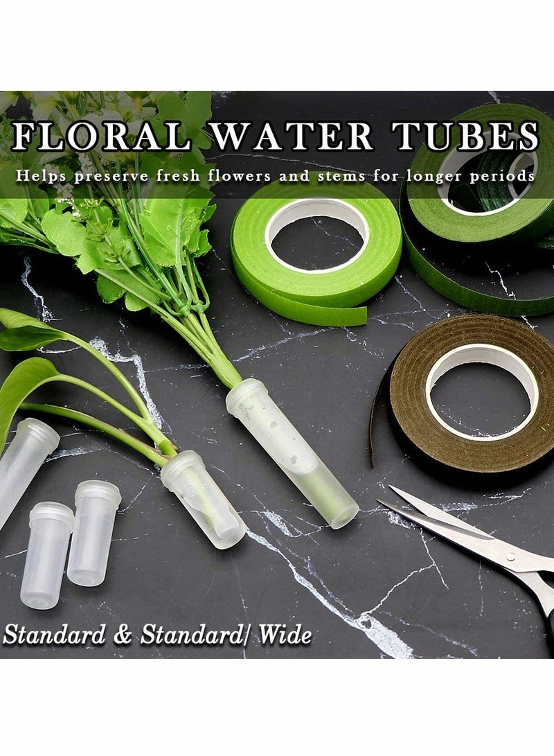 Excefore Floral Arrangement Kit,Floral Craft Tools with 17Pcs Floral Tape 26 Gauge Stem Wire 22 Gauge Paddle Wire 2Pcs Double-Sided Tape for Pearl Corsage Pin Bouquet Wrap Florist - Image 5