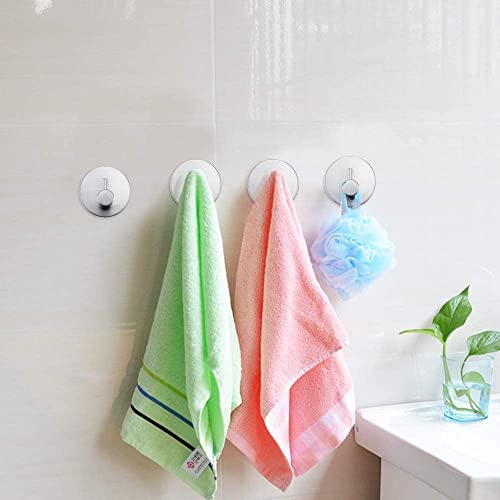 JIALTO 4 Pcs Adhesive Hooks - Heavy Duty Wall Hangers for Bathroom Stainless Steel SUS 304 Kitchen, and Multipurpose Use - Image 5