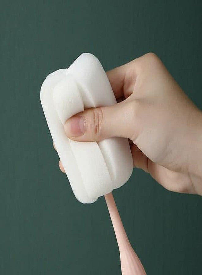 hyndrix™ (Pack of 2) Bottle Soft Brush Sponge Bottle Brush Soft and Easy to Clean, Baby Bottle Sponge Brush Can Effectively Remove The Stain Residue On The Bottom of The Cup - Image 4