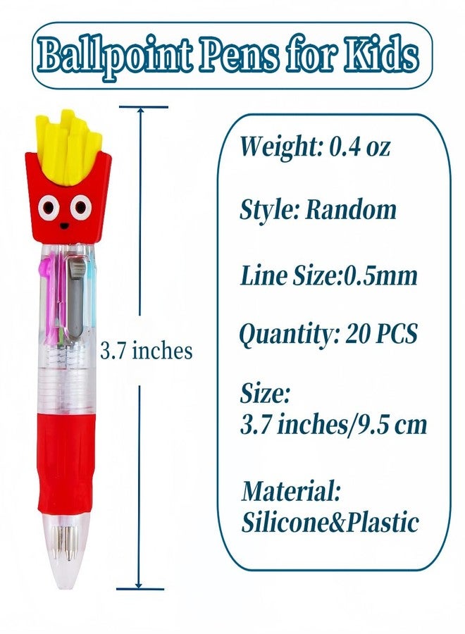 Oneshow Multicolor Pen in One - 4-in-1 Cute Pens for Kids, Ballpoint Pens for Birthdays and Children's Parties (20) - Image 3