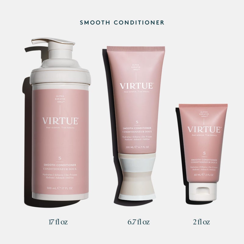 Virtue Smooth Conditioner for Frizz Control for Curly Hair, Sulfate Free, Safe for All Hair Types, Color Safe - Image 5