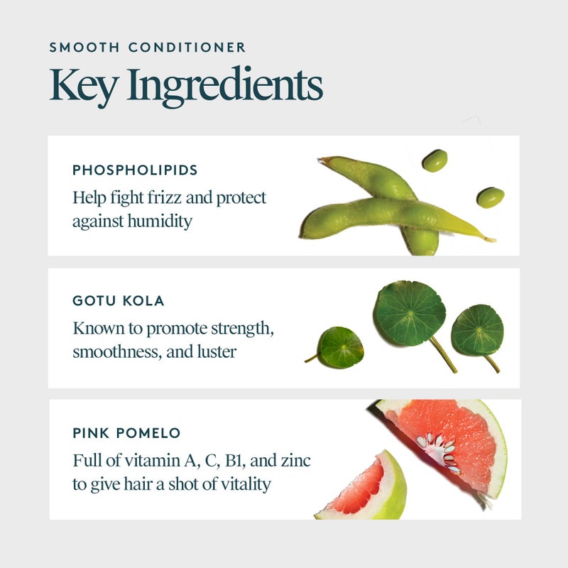 Virtue Smooth Conditioner for Frizz Control for Curly Hair, Sulfate Free, Safe for All Hair Types, Color Safe - Image 3