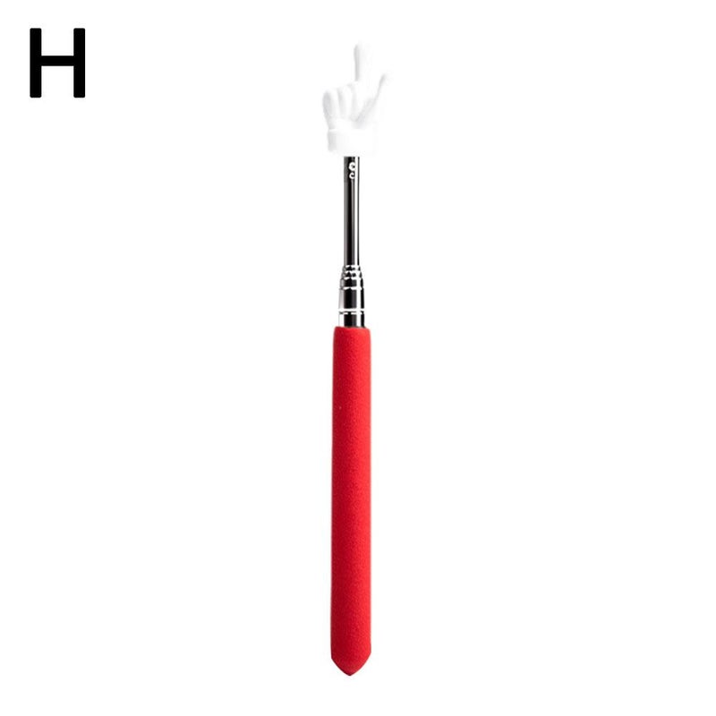 Stainless steel extendable finger reading stick, teaching pointer, tour guide baton, children's reading finger stick - Image 1