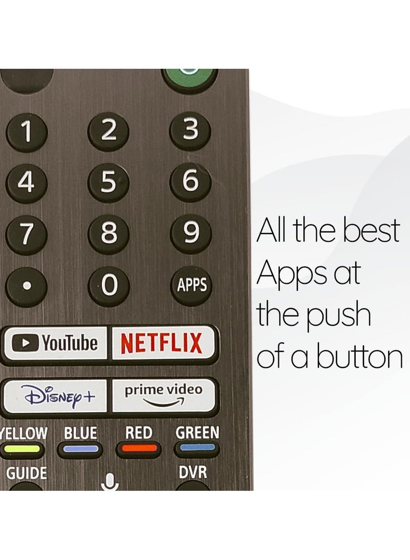 Original Ceybo RMF TX621U Voice Remote for Sony Bravia Google Smart TV with Backlit Buttons - Image 4