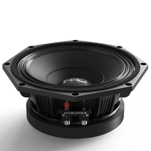 mobiator PRO824FR Loudspeaker - 8" Midrange Aluminum Basket, 800W Max, 350W RMS, 4 Ohms - Premium Quality Audio Door Speakers for Car or Truck Stereo Sound System (MB-PRO824FR) - Image 1