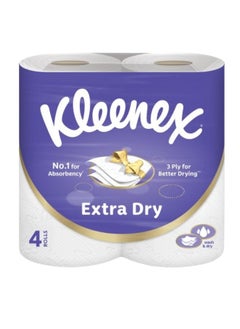 Kleenex Extra Dry Toilet Paper 140 Sheets Pack of 4  - Image 1
