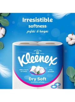 Kleenex Extra Dry Toilet Paper 140 Sheets Pack of 4  - Image 2