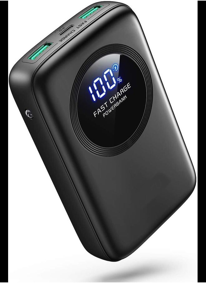 Generic - Portable Charger, 20W PD3.0 QC4.0 Fast Charging USB C Power Bank, 12000mAh LED Display 3 Outputs Battery Pack with Flashlight Compatible with iPhone 12 11 X Samsung S20 Google LG iPad Tablet etc - Image 1