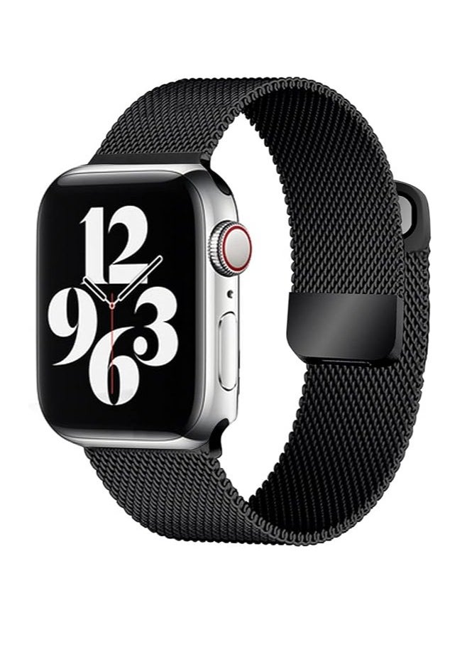 adhomax Mesh Metal Loop For ultra Watches Band 42mm 44mm 45mm 46mm 49mm for iWatch Bands Series Ultra SE, 1 to10 Women Men, Stainless Steel Strap with Magnetic Clasp  - Image 1