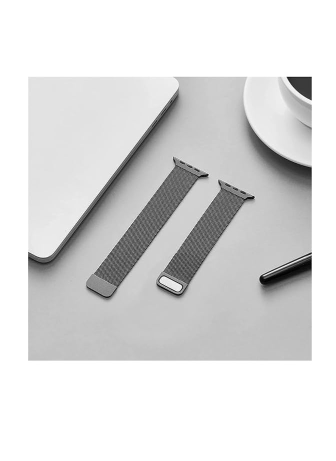 adhomax Mesh Metal Loop For ultra Watches Band 42mm 44mm 45mm 46mm 49mm for iWatch Bands Series Ultra SE, 1 to10 Women Men, Stainless Steel Strap with Magnetic Clasp  - Image 4