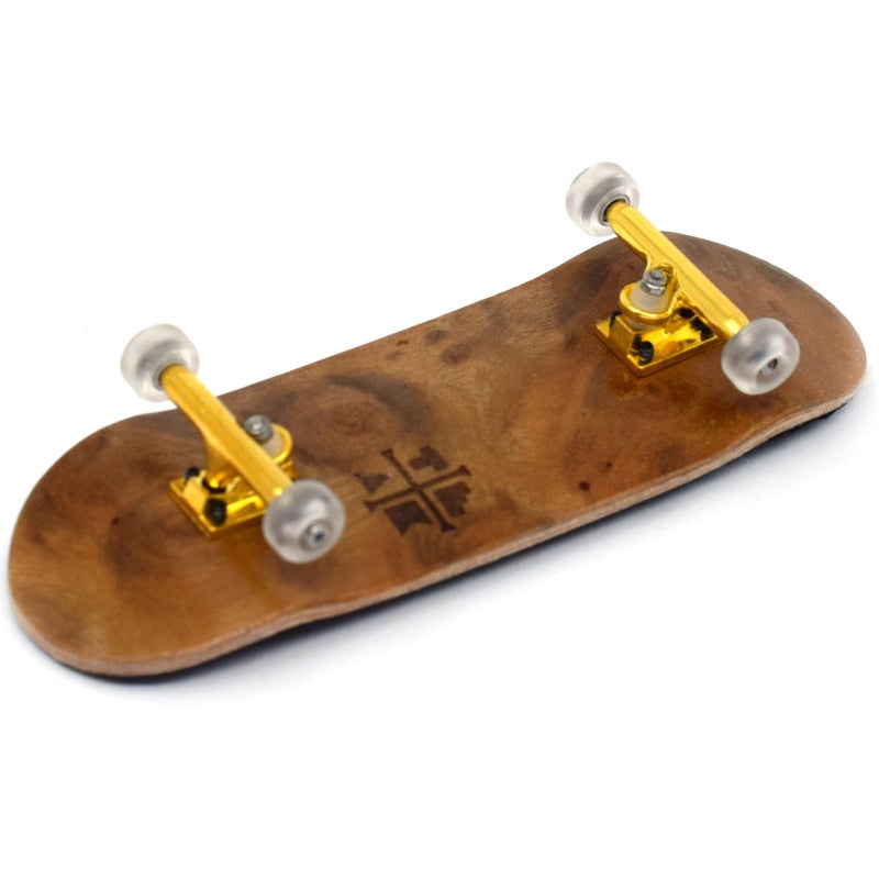 Teak Tuning 32mm Pro Fingerboard Complete - Fully Assembled with Pro Level Components - Pro Shaped Wooden Deck (32x97mm), UltraSpin Bearing Wheels, Prodigy Gen2 Trucks - Cloud Nine - Image 2