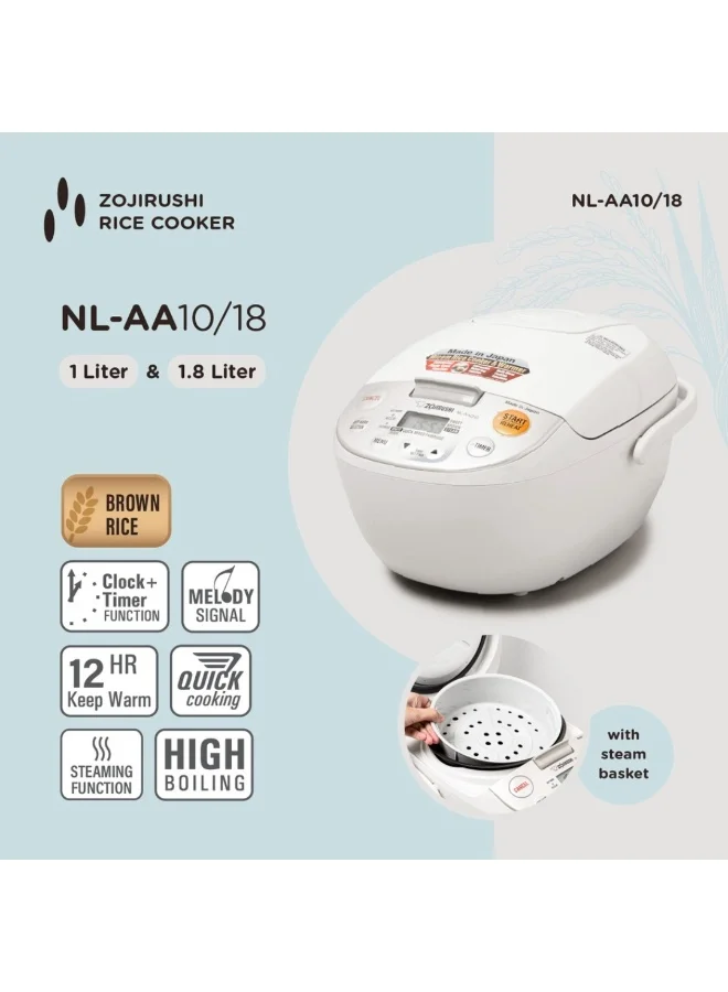 Zojirushi  Zojirushi NL-AAQ10 Micom Rice Cooker & Warmer – Non-Stick, Durable, Multi-Menu Cooking  | Best Price UAE