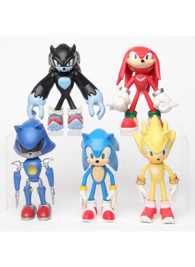 Sonic Sonic Boy Supersonic Mouse 10 PSP Game Doll Hand-made Ornament Micro Landscape Doll Model-Color:10 Types Of Feitian Rat 12CM0.96KG - Image 4