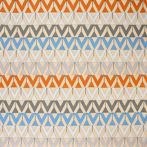 CB HOME Glace Cotton Fitted King Size Bedsheet for Double Bed with 2 Pillow Covers 72x78x8'' All Round Elastic (Print 7, Modern & Geometric King) - Image 3