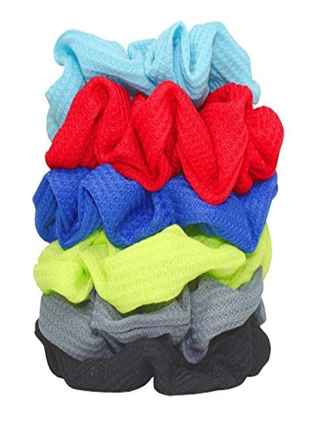 Syleia - 6 Pcs Hair Scrunchies Thermal Elastic Hair Bands Scrunchy Hair Ties Ropes Scrunchie For Women Or Girls Hair Accessories 6 Assorted Colors Scrunchies (6 Pcs Thermal Hair Scrunchies) - Image 1