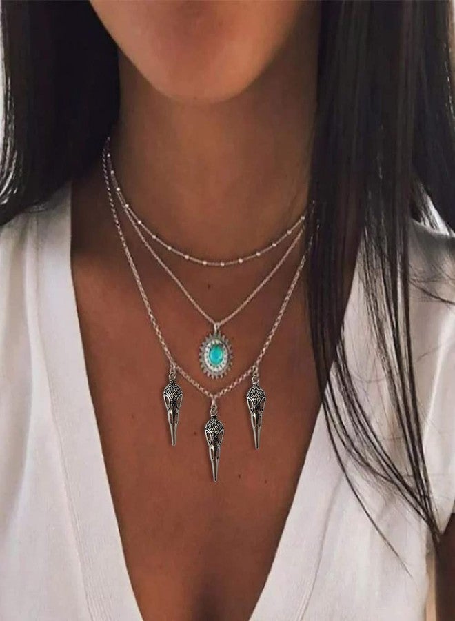 metulip 50Pcs Alloy Raven Skull Charms Pendants for Jewelry Making Findings Antique Silver Bird Head Skeleton Charms for DIY Key Chain Bracelet Necklace Halloween Accesories - Image 4