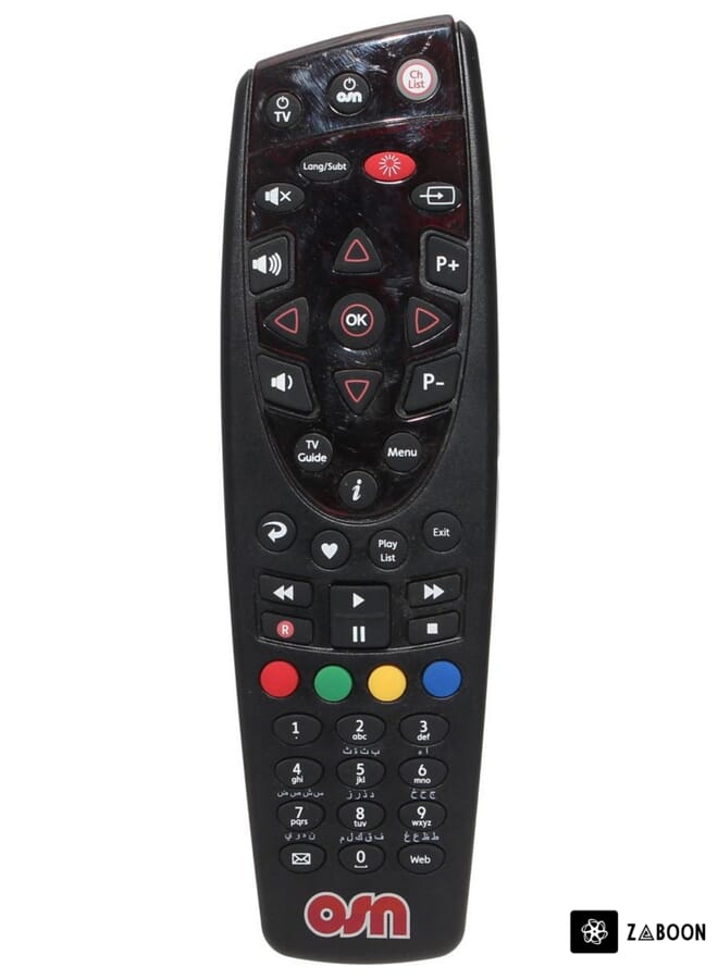 Zaboon TV Receiver Remote Control Black