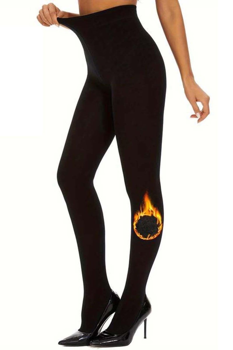 HSR Soft Touch Thermal Tights for Women, Thermal Winter Tights, Ultimate Warm Fleece Leggings for Women, Free Size (Waist Size 24 inch to 34 inch) - Image 1