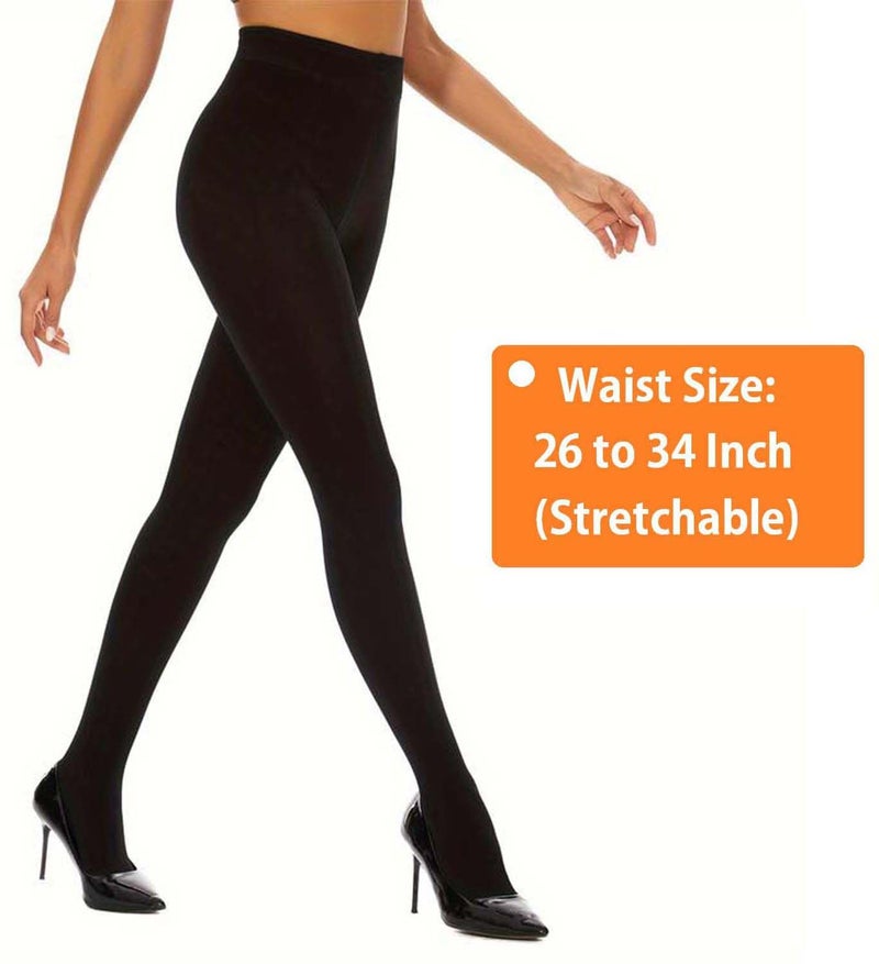 HSR Soft Touch Thermal Tights for Women, Thermal Winter Tights, Ultimate Warm Fleece Leggings for Women, Free Size (Waist Size 24 inch to 34 inch) - Image 4