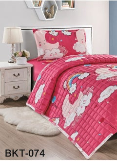 Moon 3 Piece Summer Childrens Quilt Set Microfiber 210x160 cm  - Image 2