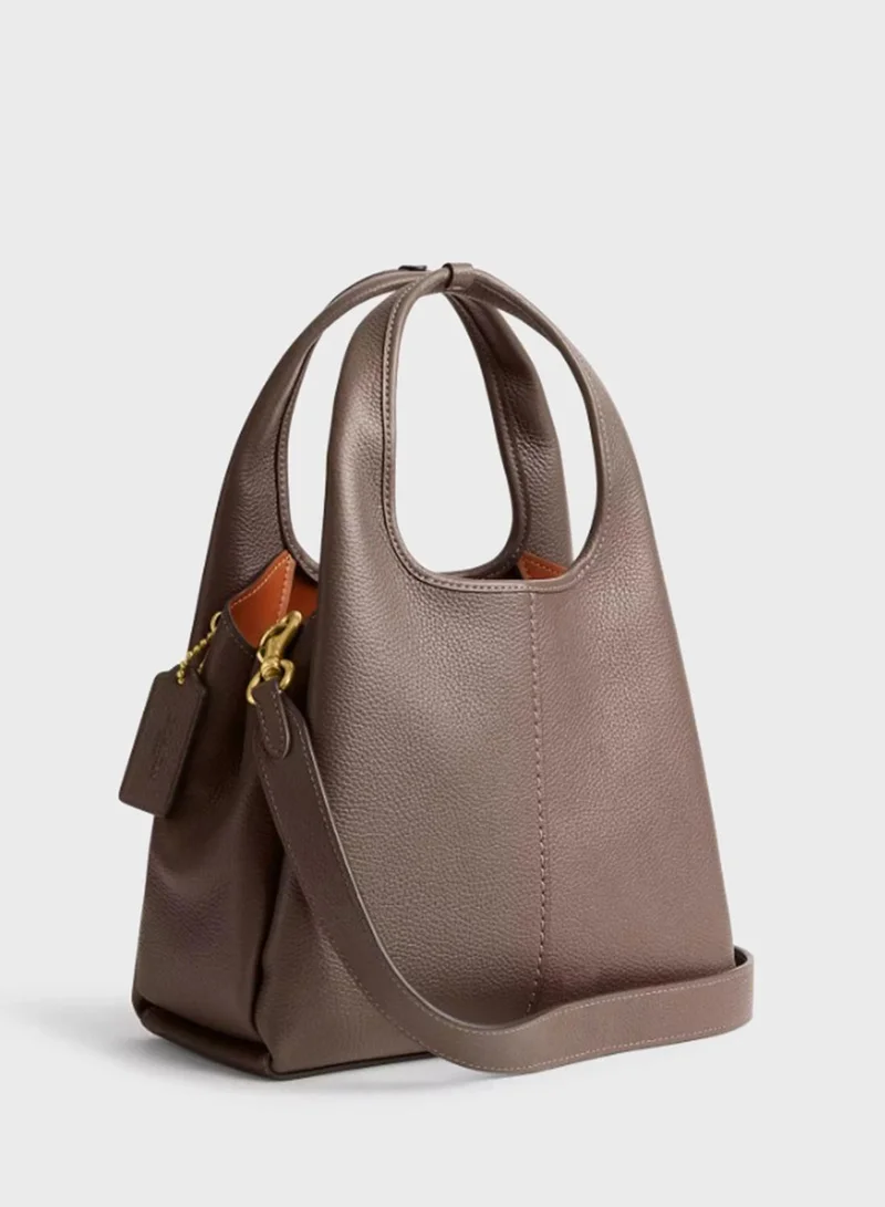 COACH Lana Shoulder Bag 23 In Polished Pebble Leather