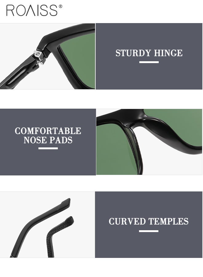 roaiss Fashion Polarized Sunglasses for Men UV400 Protection and Anti-glare Classic Retro Sun Glasses Outdoor Sun Shades for Driving, Traveling, Fishing, Golf - Image 5