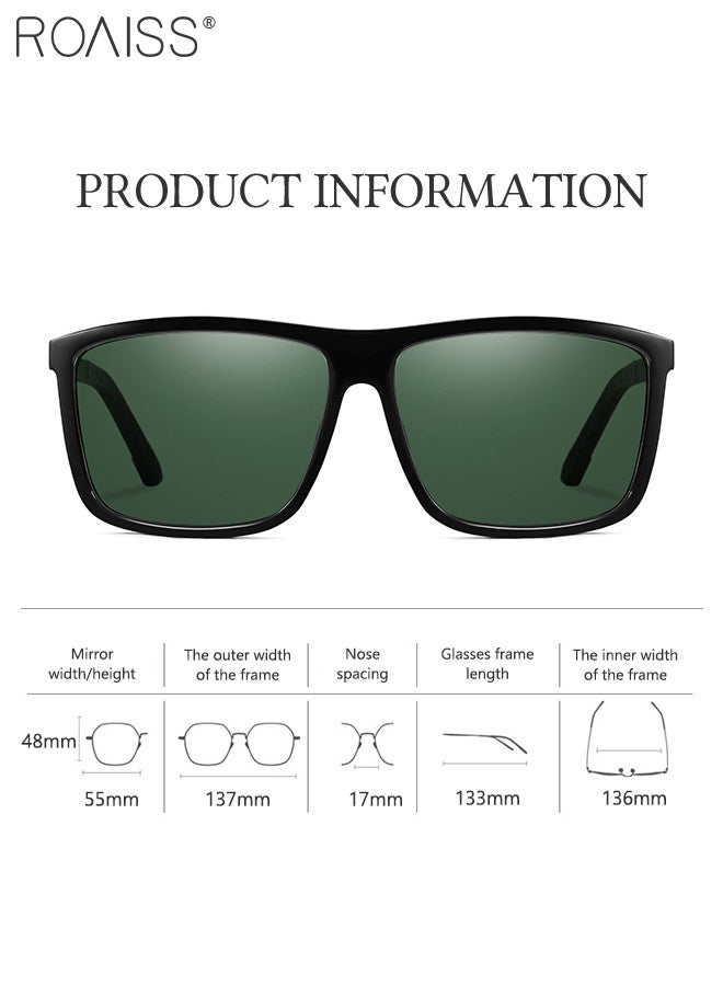 roaiss Fashion Polarized Sunglasses for Men UV400 Protection and Anti-glare Classic Retro Sun Glasses Outdoor Sun Shades for Driving, Traveling, Fishing, Golf - Image 3