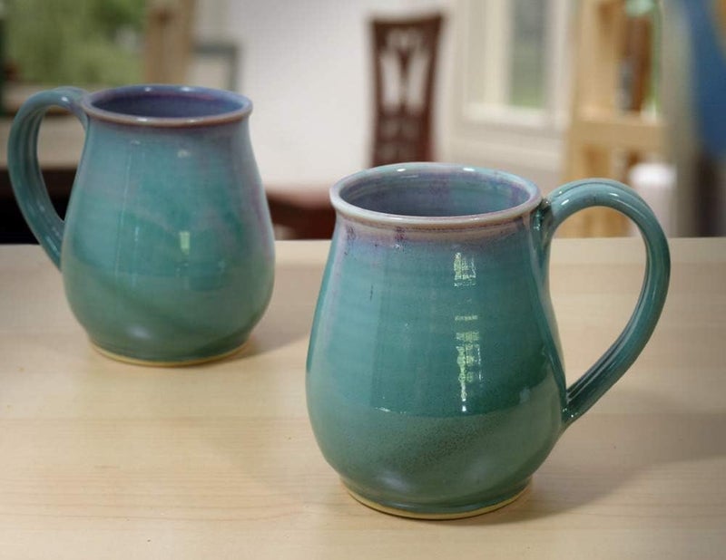 Modern Artisans American Made Orchid Green Pottery Collection 20oz Coffee Mug - Image 5