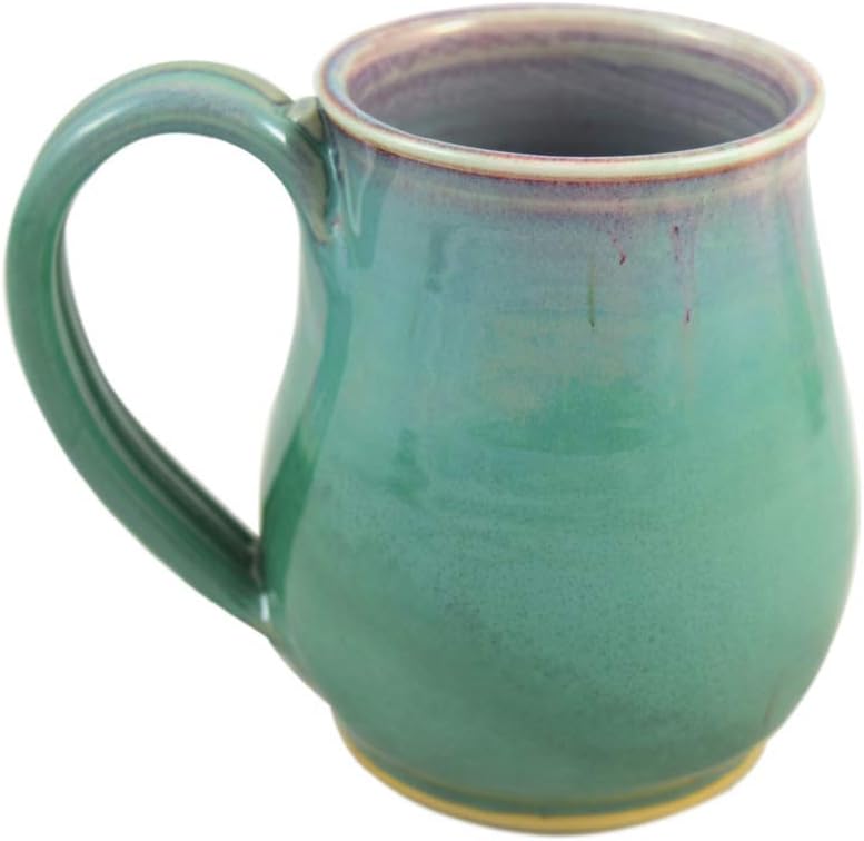 Modern Artisans American Made Orchid Green Pottery Collection 20oz Coffee Mug - Image 3