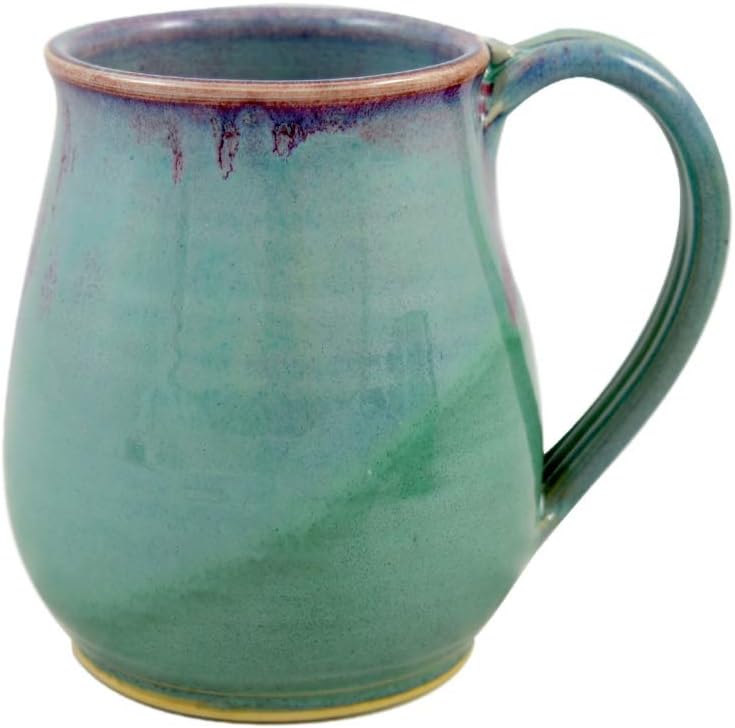 Modern Artisans American Made Orchid Green Pottery Collection 20oz Coffee Mug - Image 2