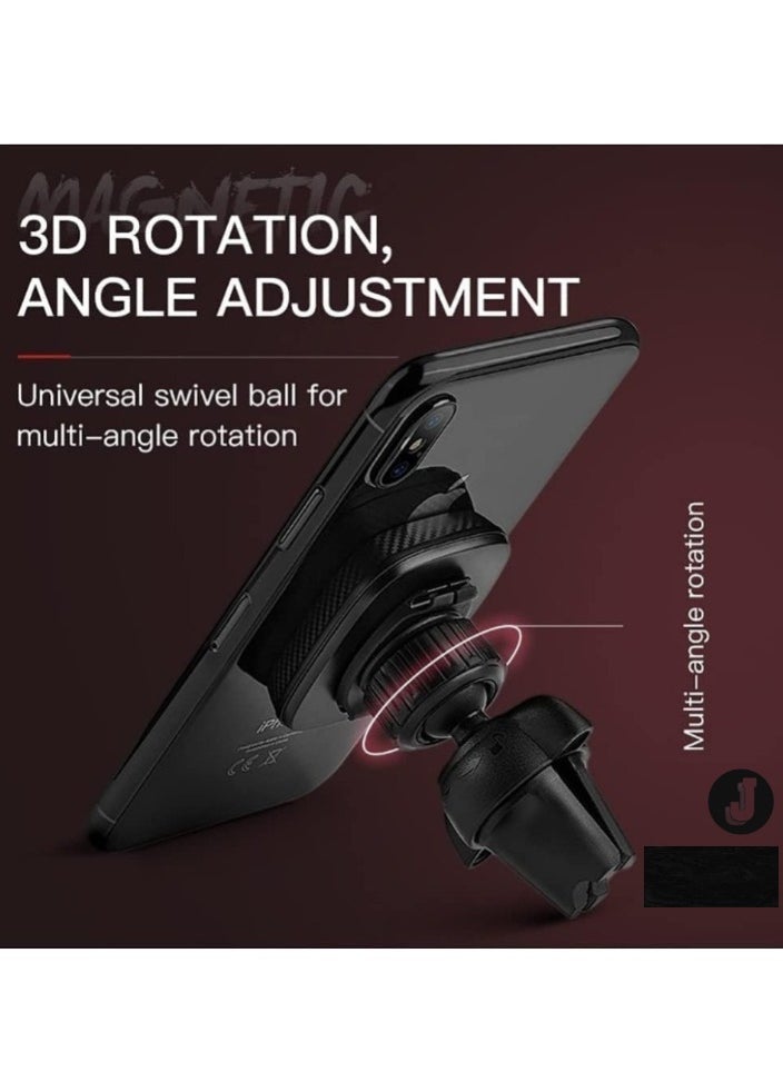 JAJEEK Car Air Vent Magnetic Phone Holder – 360° Rotation Mobile Car Mount for Secure, Hands-Free Viewing and Easy Access - Image 3