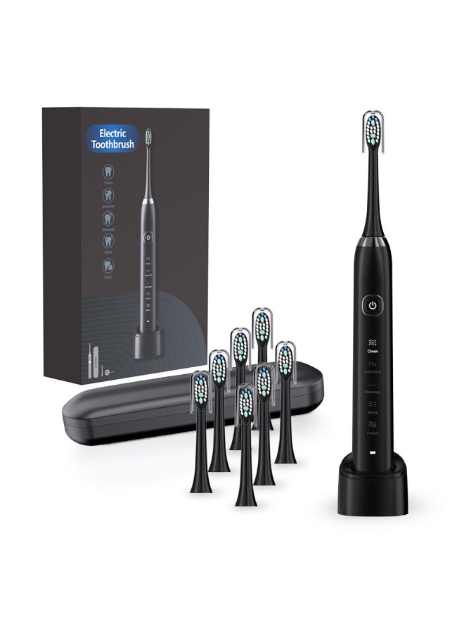 English Version 5-speed 8-brush Head Portable Box Sonic Electric Toothbrush Adult Model Sensor Charging Dupont