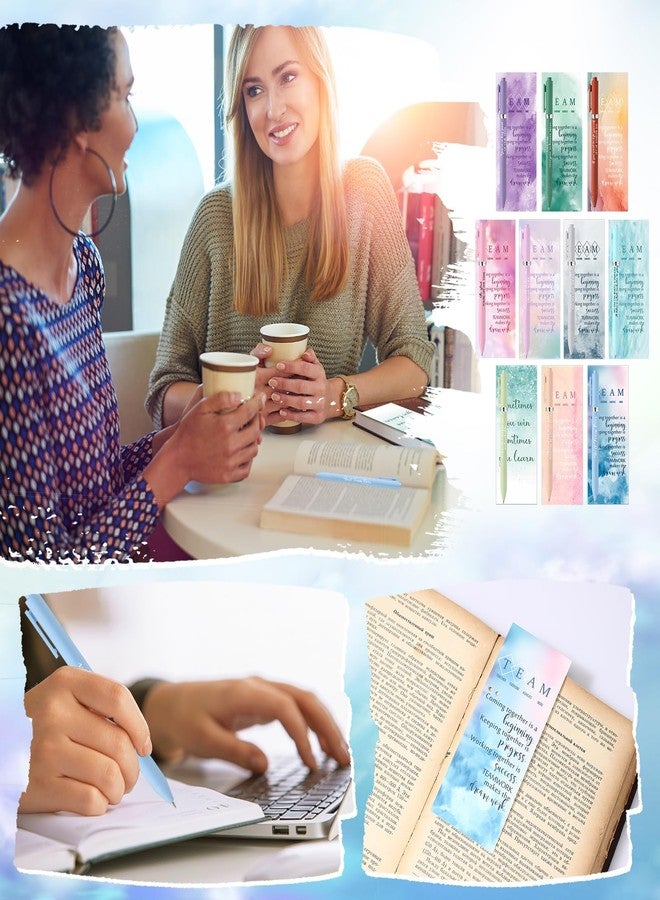 Quelay 30 Set Motivational Employee Appreciation Gifts Bulk Inspiring Quote Bookmarks Inspirational Pens for Women Team Building Gifts Employees Appreciation Thank You Coworker Staff(Team) - Image 5