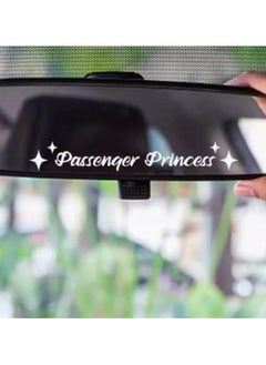 أوزيغالور 5 قطع من ملصقات السيارة اللطيفة - ملصقات حروف "Passenger Princess" للمرآة والنوافذ والصدام  - Image 3