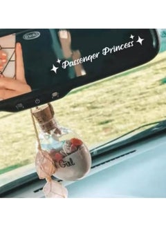 أوزيغالور 5 قطع من ملصقات السيارة اللطيفة - ملصقات حروف "Passenger Princess" للمرآة والنوافذ والصدام  - Image 4