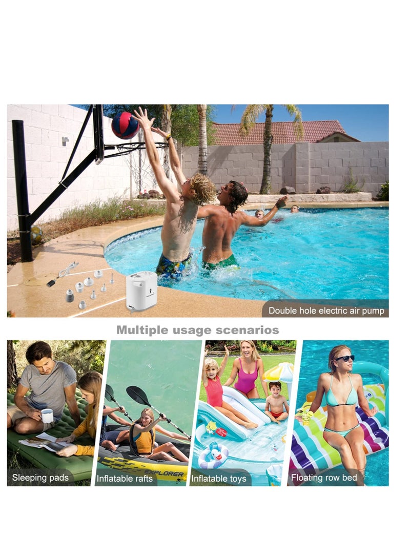 KASTWAVE Tiny Pump, Portable Air Pump, USB Rechargeable Ultra-mini Air Pump, with 1300mAh Battery, Quick Inflate Deflate, for Pool Floats, Air Bed, Air Mattress, Swimming Ring, Vacuum Storage Bags - Image 5