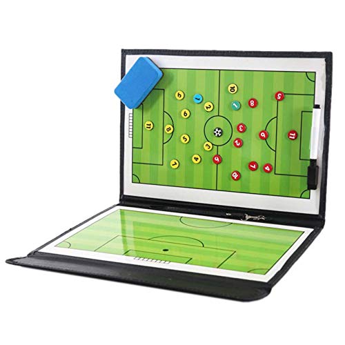 FantasyDay Soccer Coaches Tactical Board, Portable Magnetic Football Coaching Clipboard Futsal Tactics Strategy Blackboard - Sport Training Assistant Equipment KIt with Player Markers, Pen and Eraser - Image 2