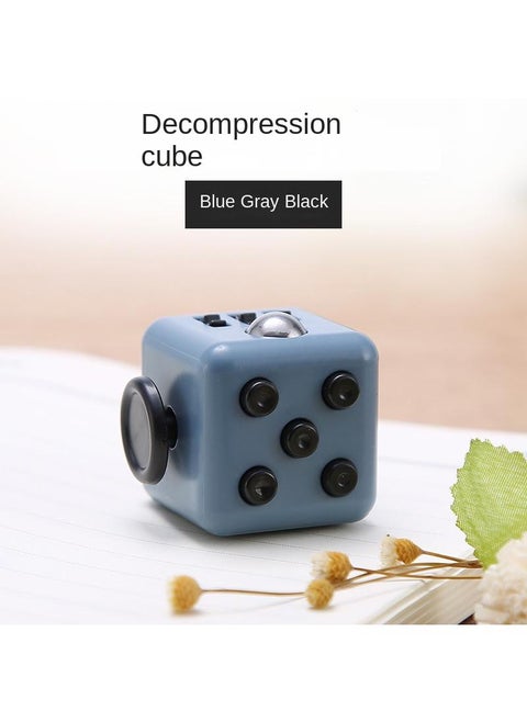 Unzip Rubik's Cube Toy Fidget Cube Adult Decompression Game Dice-Dark Gray