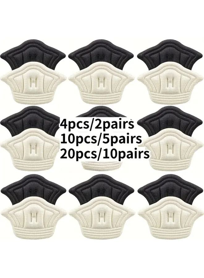 Beige 20pcs 10pairs Adjustable Heel Pads Cushion Inserts for Sports Shoes Anti-wear Foot Protector - Image 1