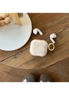 Macaron Bow AirpodsPro2 Earphone Case For Apple 1/2/3/4 Generation Wireless Bluetooth Protective Case-Color:Cream Bow + Yellow Ring-Applicable Models:Airpods Pro