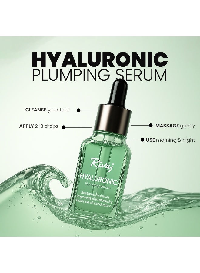 Rivaj UK Rivaj Face Hyaluronic Acid Serum 30ml - Deep Hydrating Serum for Face with Vitamin C & Niacinamide Serum - Anti-Aging & Moisturizing Face Serum for Glowing Skin - Image 3