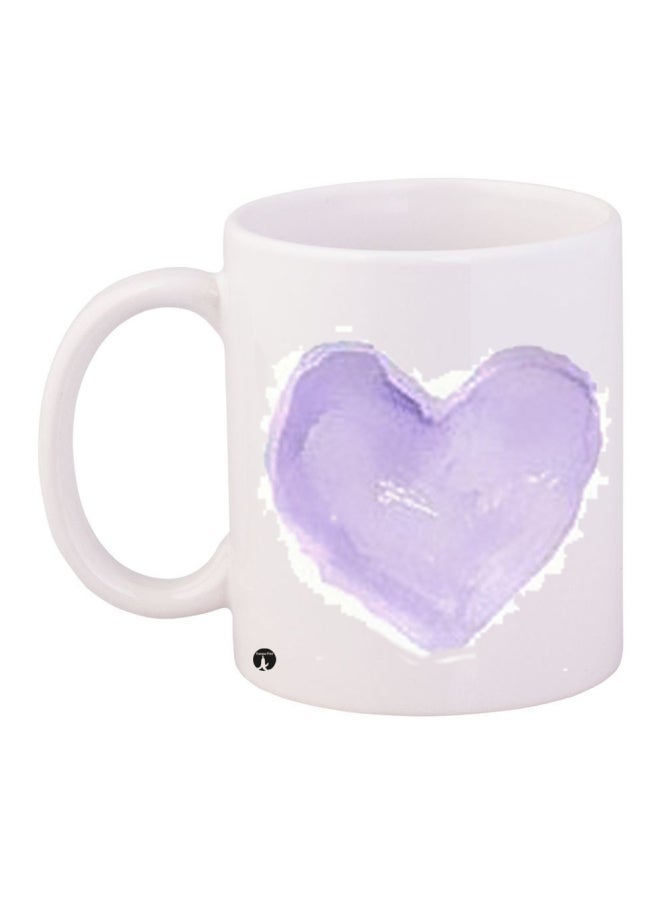 RYN Ceramic Coffee Mug White/Purple