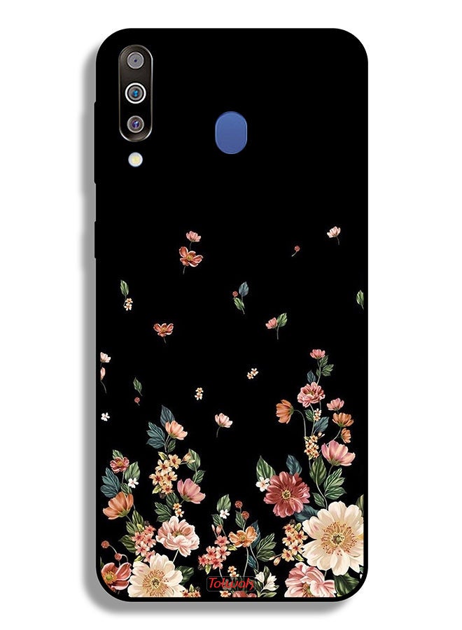 Tolwak Samsung Galaxy M30 Protective Case Cover Small Flowers In Bottom - Image 2