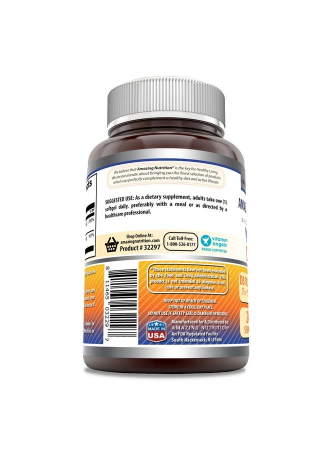 Amazing Nutrition أمزينغ فورمولا فيتامين د3 10000 وحدة دولية مع فيتامين ك2 200 ميكروغرام | مكمل د3 + ك2 المعقد | غير معدّل وراثيًا | خالي من الغلوتين | صنع في الولايات المتحدة الأمريكية (1 عبوة، 240 حبة) - Image 3