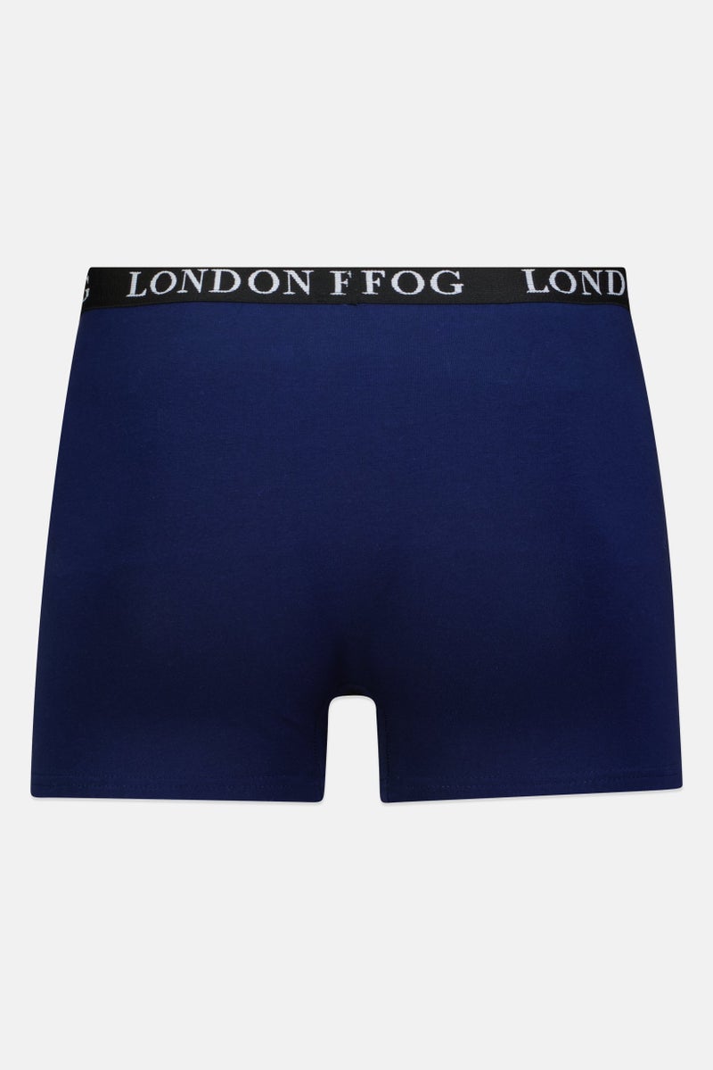 London Fog Men 2 Pieces Brand Logo Boxers, Multicolor - Image 3