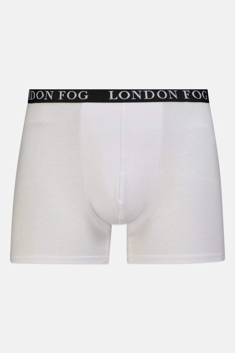 London Fog Men 2 Pieces Brand Logo Boxers, Multicolor - Image 4