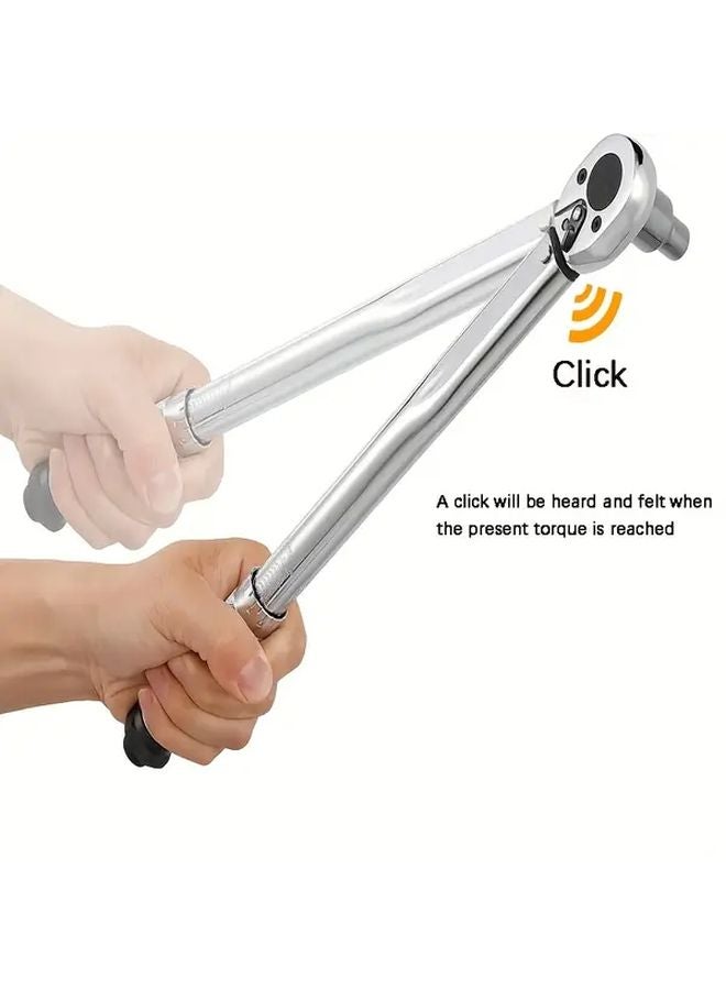 2017 Model 3 8 Inch Drive Click Torque Wrench Adjustable Torque Locking Rotation - Image 3